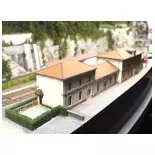 Station Saint-Claude 1e klas "PLM" - Modelspoorweghout 101022 - HO 1/87