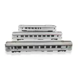 Set of 3 TEE Mistral JOUEF HJ4165 carriages - HO 1/87 - SNCF