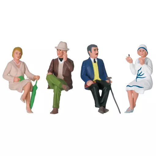 Pack de 4 personnages assis LGB 53009 - G 1/22.5 - Orient Express