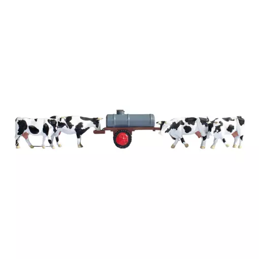 Diorama vaches à l'abreuvoir NOCH 16658 - HO 1/87 - kit agricole
