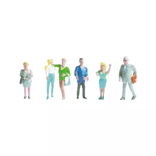 Lot of 6 figures Passant men and women SAI 330 - HO : 1/87
