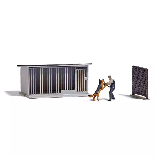 Dog training" scene with character