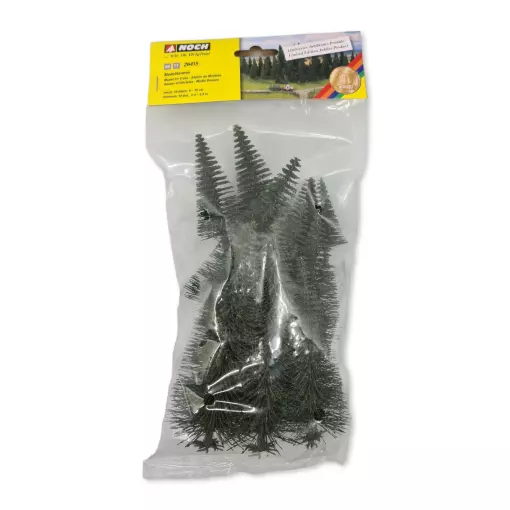 Pack de 10 sapins Noch 26415 - Toutes échelles - Hauteur 60 à 150 mm