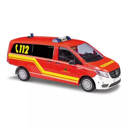 Véhicule Mercedes Vito Classe V, pompiers Dortmund BUSCH 51181 - HO 1/87