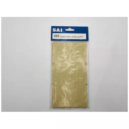 Kit of 2 plates of imitation sand tiles of dimensions 10 x 20 cm