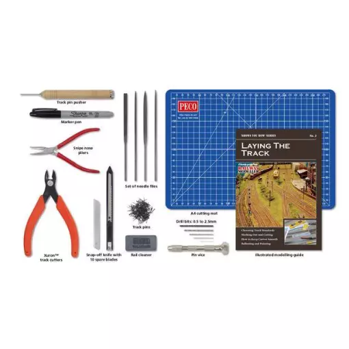 Set of tools for track laying