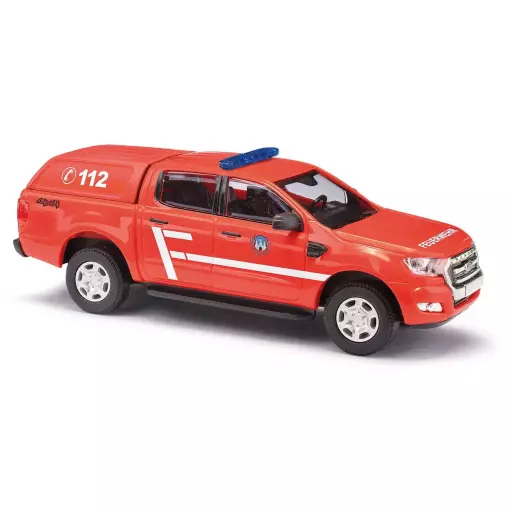 Véhicule de commandement Ford Ranger pompiers Freiberg BUSCH 52825 - HO 1/87