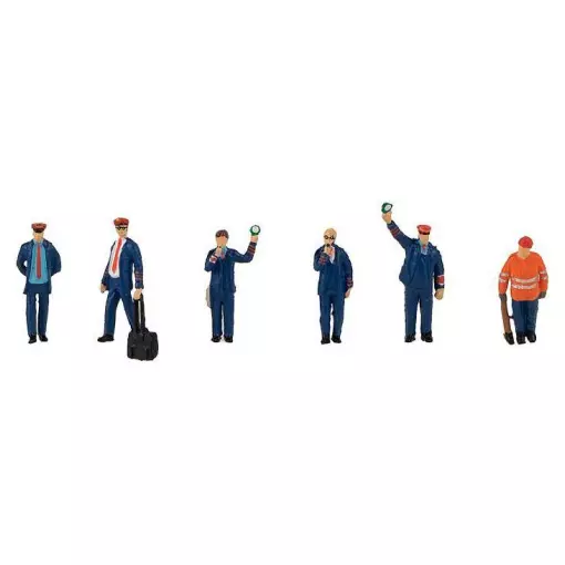 Personnel ferroviaire Epoque V - 6 personnages