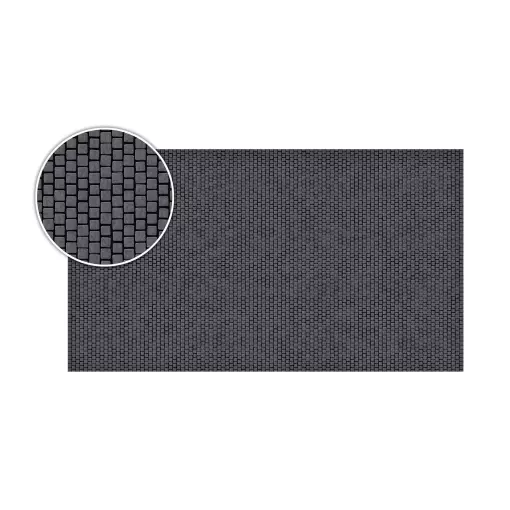 Dalle Pavée gris foncé - plaque souple 280x160 mm VOLLMER 48248