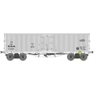 TP FRIGO bogie wagon delivered PO ex-USA white/white roof with solid wheels
