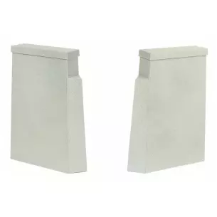 Paire de piliers béton pont ferroviaire voie unique CORNERSTONE 933-4550 HO 1/87