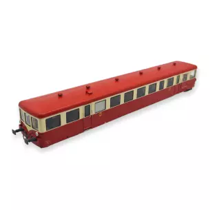 Remorque XR-7377 Rouge/Crème "GRENOBLE" REE MODELES VB445AC - SNCF - HO 1/87