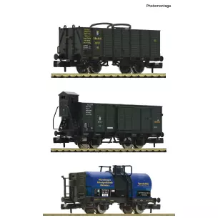3 piece set Goods wagons- K-Bay-Sts-B-