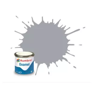 Peinture cellulosique couleur Gris Clair Avion Satine N°166 - Humbrol A1804 - 14 mL