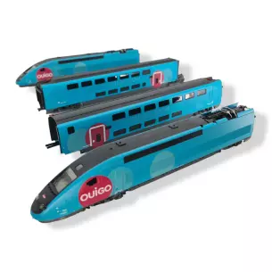 TGV Duplex OUIGO - 4 éléments - DC -Jouef HJ2413 - HO 1/87 - SNCF - EP VI