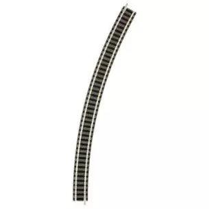 Rail courbe ballasté rayon 430 mm 30° Fleischmann 9135 - N : 1/160 - Code 80