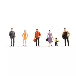 Lot de 6 personnages / Piétons NOCH 38101 - N 1/160