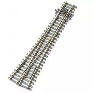 Aiguillage symétrique 12° Peco SL98 Insulfrog 220 mm code 100 - R 1828 mm - HO 1/87