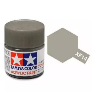 Peinture acrylique - couleur Gris Armée air MAT XF14 - TAMIYA 81714 - 10 mL
