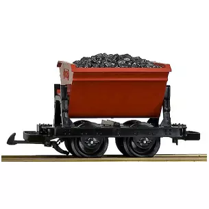 Tipping wagon loaded with coal
