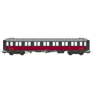 A A3B4 red/black PLM REE MODELES VB450 SNCF metallic car - HO 1/87