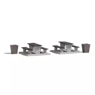 Aire de Pique-nique BUSCH 7729 - HO 1/87