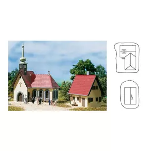 Eglise de village avec sa dépendance