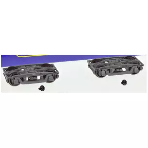 Set of 2 Y2 bogies, 4 bearing boxes, slate grey
