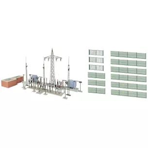 Station électrique KIBRI 39840 - HO 1/87 - 530 x 330 x 250 mm - zones industrielles