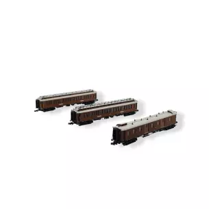  Set 3 voitures Express - HOBBYTRAINS H22104 - N 1/160 - CIWL