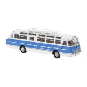 Bus - Ikarus 55 - BREKINA 59471 - Échelle HO - Blanc / bleu 