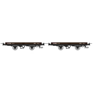 Set of 2 brown braked plates Hv 5736 and Hv 6602
