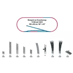 Kit d'extension de rail H1