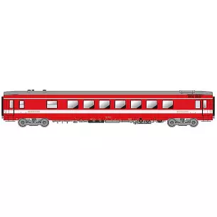 Voiture restaurant type VRU livrée rouge/châssis gris "LE CAPITOLE" avec éclairage n°51 87 88-80 018-4