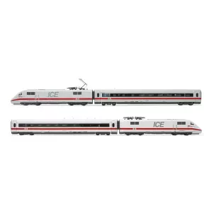 Set 4 éléments TGV ICE 1 (série 401) LIMA HL1752 - DB / AG - HO 1/87 - EP IV / V