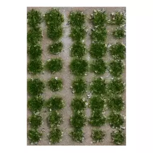 Kit de 40 Touffes d'herbe d'été Busch 3552 - HO 1/87