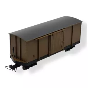 Wagon couvert brun MiniTrains 5141 - HOe 1/87
