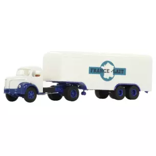 Semi-remorque Berliet TLR 8, tôlée France Lait