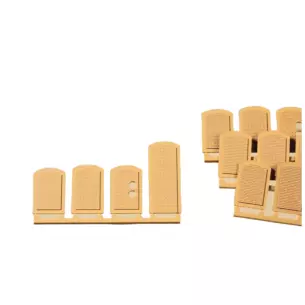 Kit de 16 fenêtres jaunes Auhagen 80206 - HO : 1/87 - système modulaire
