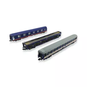 Pack de 3 wagons miniatures Arnold HN4406 - N 1:160 - SNCB