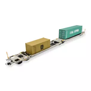 Wagon porte-conteneurs articulé Pullman 36550 - NL /RN - HO 1/87