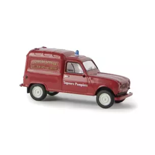 Renault 4 des sapeurs-pompiers Bellerive-sur-Allier - BREKINA SAI SA2436 / BR14174 - HO 1/87