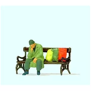 Homeless on a bench