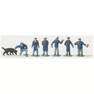 Lot de 6 personnages agents des forces de l'ordre Merten 0272246 - N : 1/160