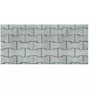 Plaque cartonnée Vollmer 46054 - HO 1/87 - Mur pavé en béton