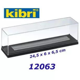 Boite vitrine 24 centimètres pour train HO 1/87 ème