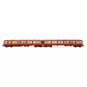 EAD X 4300 railcar, SNCF, red and beige livery