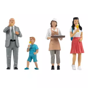 Lot de 4 personnages "À la sandwicherie" - Pola G 331517 - G : 1/22.5