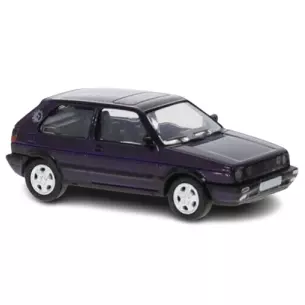 Voiture VW (Volkswagen) Golf II GTI Prune foncée métallisée PCX 870304 - HO 1/87