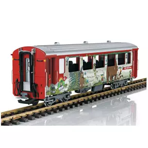Voiture de grandes lignes LGB 30679 - G : 1/22.5 - RhB - 2nde classe - EP VI